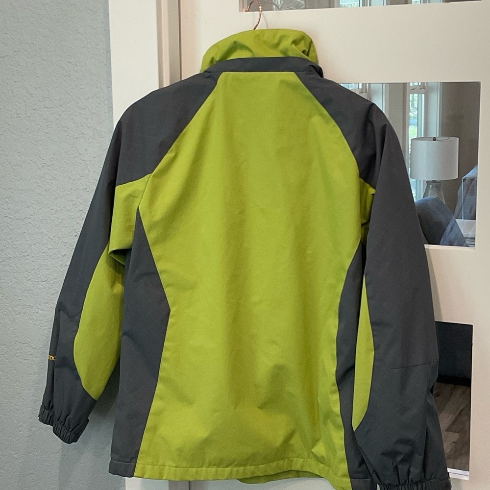 Diamond Supply Co. Lime Green and Charcoal Women’s Raincoat Size XS - Picture 9 of 16